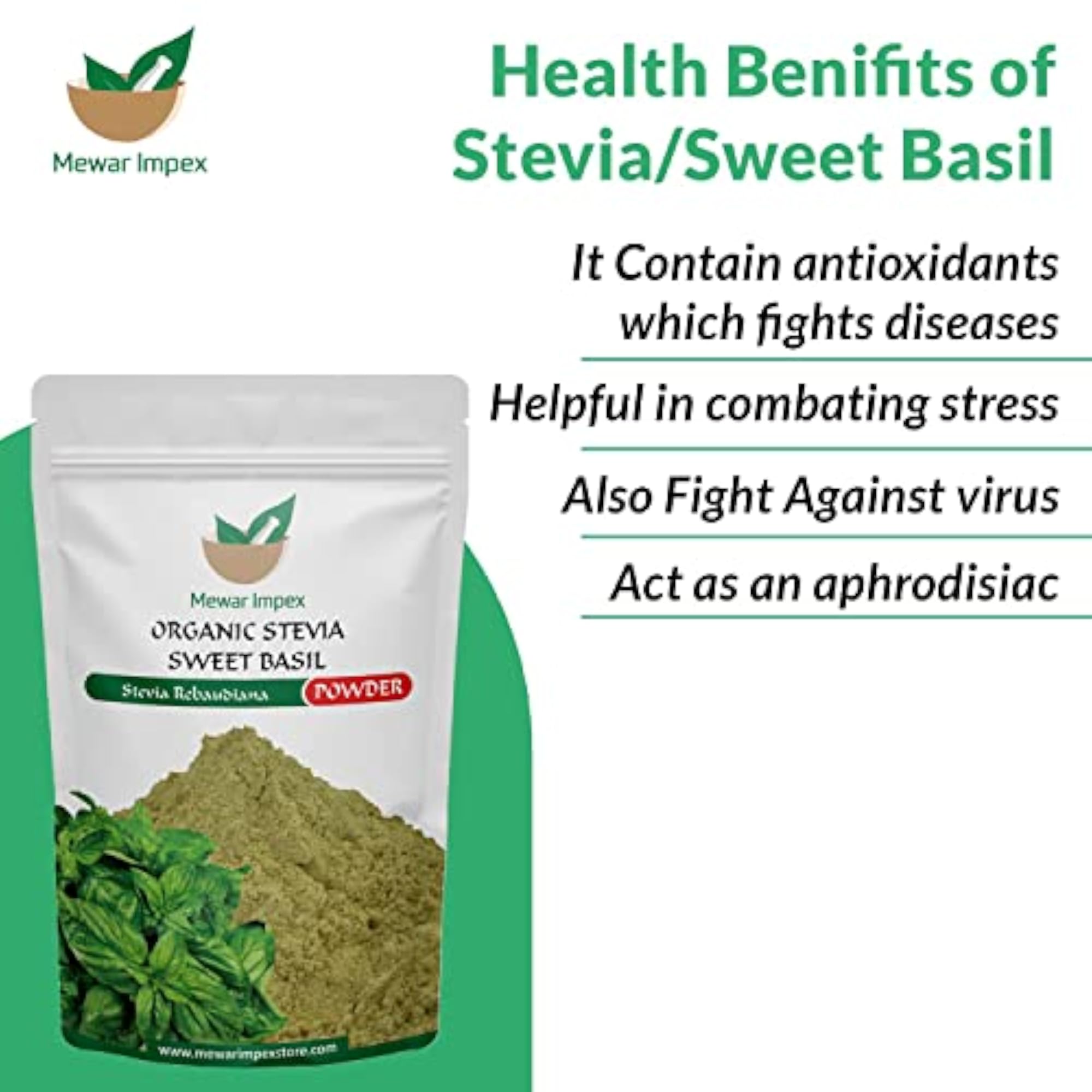 Green Stevia Powder - Natural Sweetener